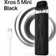 Багаторазова електронна сигарета Vaporesso Xros 5 Mini Black багаторазовий міні-під на 0,8 Ом електронка на 1500мАч до 30 Вт заправка top-fill 3 мл - зображення 1