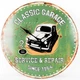 Годинник настінний кварцовий Technoline 596579 Classic Garage металевий корпус з ретро принтом Rover Mini Зелений - зображення 1