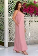 Сарафан жіночий однотонний, колір пудровий, 257R380 розмір L-XL - изображение 4