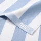DKNY набор (4 шт.) полотенец для пляжа с вышивкой логотипа из натурального 100% хлопка, ультрамягкий и быстросохнющий, 90*170 см – голубой, белый - изображение 4