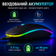Беспроводная RGB мышь PANTXIKE Bluetooth 5.0 / 1600 DPI / аккумулятор / чёрная - изображение 4