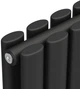 Радиатор вертикальный Navin Ellipse Double 600х1800-10 Anticor черный муар (02-245133-6018) - изображение 4
