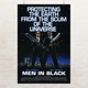 Постер Люди в чёрном, Men In Black (1997), MIB, фантастика, культовое кино, A3 42×28 см (id7316) - изображение 1