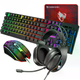 Игровой комплект T-Wolf TF-400, клавиатура, мышь, наушники, коврик, черный - изображение 7