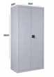 Шкаф архивный металлический LEVMETAL ШБМ 18 (1800х900х390х0.5) - изображение 1