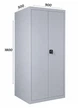 Шкаф архивный металлический LEVMETAL ШБМ 18 (1800х900х500х0.5) - изображение 1