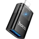 Адаптер Lightning USB Hoco UA36 OTG 480Mbps чорний алюмінієвий 34x10x17мм для підключення пристроїв - зображення 13