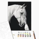 Картина по номерам 40×50 см. Конь. Белый мираж. Brushme BS54416 - изображение 2
