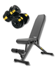 Набор Besport PowerPro гантели 2х21кг со скамьей TX-150B - изображение 1