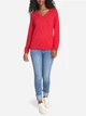 Пуловер женский Tommy Hilfiger 239632688 XS Красный (1159861307) - изображение 4