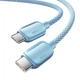 Кабель Essager Breeze USB Type-C - USB Type-C (M/M), 100W, 1 м Blue (EXCTT1-WL03-P) - изображение 3