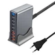 Мережевий зарядний пристрій XOKO QC-600 Gan3 635W вилка EU, 2 порти PD 3.1 140W, 2 порти PD 100W, 1 порт PD 65W, 3 порти USB-A QC 30W - изображение 3