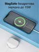 Магнитная беспроводная зарядка для айфон MagSafe 15W Type C Зарядное устройство для Apple iPhone 17 16 15 14 13 12 11 Х 8 AirPods 4 3 2 Foxconn BZU3MSC/W White - изображение 8