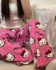 Штани піжамні плюшеві Hello Kitty рожевого кольору, теплі домашні штани Хеллоу Кітті L - зображення 7