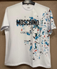 Чоловіча футболка батальна Moschino білий бавовна 7ХL (1059) - изображение 1