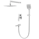 Душова система вбудована Koer KB-66009-04 3 функціі (Колір хром+білий) (KR5990) - зображення 1