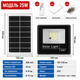 Сонячний LED-прожектор 25W з пультом та панеллю мм IP67 для вулиці, двору, фасаду, гаража та тераси - зображення 2
