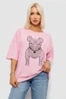 Футболка женская с принтом розовый 244R3008 AGER 3XL - изображение 1