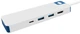 Hub USB Hyper HyperDrive Flex 8 Port USB-C Hub White/Blue (HD4102BUGL) - obraz 2