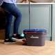 Набор для уборки Vileda H2Pro швабра с отжимом микрофибра ведро с педалью для пола серый - изображение 4