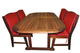 Стілець широкий без підлокітників Victoria dining chair з червоного дерева Мербау - зображення 3