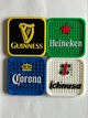 Набір пивних костерів (підставок) Guinness, Heineken, Corona, Ichnusa. Aivory - зображення 3