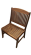 Стілець широкий без підлокітників Victoria dining chair з червоного дерева Мербау - зображення 1