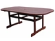 Стіл стаціонарний Hudson oval table 2000 x 1000 мм з червоного дерева Мербау - зображення 1