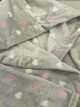 Халат вельсофт для девочки Фламинго Сердечки серый 883-910 140 см - изображение 2