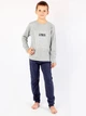 Пижама для мальчика Фламинго You Are серая 253-110 146 см - изображение 1