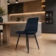 Стул Loft с комфортным велюром и крепким металлом, черный, Mirrorika - изображение 3