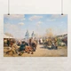 Постер Ярмарка в Полтаве, Васильковский Сергей (1902), A3 28×42 см (id4471) - изображение 1