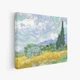 Интерьерная картина Пшеничное поле с кипарисом, Винсент ван Гог, Vincent van Gogh, Wheat Field, интерьерный декор, 30×37 см (id6657) - изображение 2