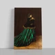 Інтер'єрна картина Жінка в зеленому, Клод Моне, Claude Monet, Woman in the Green Dress, 42×28 см (id4488) - зображення 1