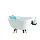 Набор для купания младенца Babu Bath Standard Bundle белый в комплекте ванночка подставка шланг лоток и подушка - изображение 14