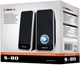 Колонка портативна Real-El S-80 Black, 2 x 3 Вт, пластиковий корпус, живлення от USB, керування спереду - зображення 6