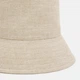 Панама льняная однотонная Bucket Hat Fortune 56-57 Бежевый - изображение 4