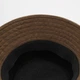Панама льняная однотонная Bucket Hat Fortune 55-56 Коричневый - изображение 5