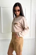 Жіночі замшеві шорти з високою посадкою широкі з кишенями Seventeen XL Капучино (2000000164328) - изображение 4