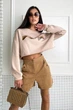Жіночі замшеві шорти з високою посадкою широкі з кишенями Seventeen XL Капучино (2000000164328) - изображение 5