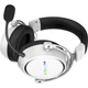 Навушники бездротові Hator Hypergang 3 Wireless Bluetooth 5.3 + USB-ресивер 40h White (ESH56) - зображення 6