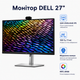 Монитор Dell P2726DEB 27 дюймов IPS QHD 100 Гц USB RJ45 HDMI вебкамера для офиса Черный/Серебристый (210-BVHR) - изображение 2