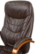 Кресло АКЛАС Валенсия Soft EX MB (Кожа LC-K Dark brown/PU Dark brown) - изображение 6