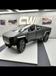 Колекційна металева лита модель автомобіля Tesla CyberTruck зі світлом, звуком чорна 1:24 - зображення 13