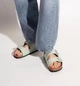 Женские шлепанцы Биркеншток Birkenstock Arizona Matcha 1024056 regular 38 бирюзовые - изображение 5