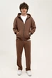 Толстовка мужская на молнии оверсайз Brown 8XL - изображение 2