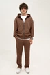 Толстовка мужская на молнии оверсайз Brown 8XL - изображение 4