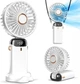 Вентилятор портативний ручний міні на акумуляторі + USB Mini Fan TP-01 на присосці Білий - изображение 2