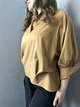 Женская базовая рубашка оверсайз Орегами с объемными рукавами ADRESS MKAD7467 - 40, Коричневий - изображение 5