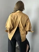 Женская базовая рубашка оверсайз Орегами с объемными рукавами ADRESS MKAD7467 - 42, Коричневий - изображение 3